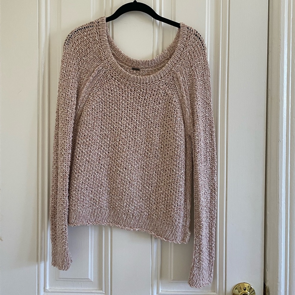 Pink Free People Sweater